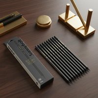 10pcs Black Wooden Pencils HB Hexagonal Lead Optional Writing Tools Pack Durable For Writing During Exams