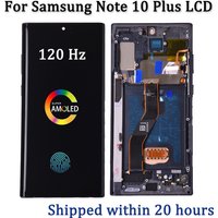 AMOLED Note 10 Plus Screen For Samsung Note10+ N975F Lcd Display Touch Screen with Frame Support S Pen Fingerprints