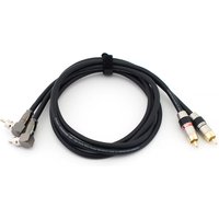 Monster HIFI Fever Audio Cable Gold Plated RCA Plug Signal Line 90 Degrees Straight High Sound Quality 2 RCA TO 2 RCA CABLE