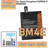 100% New High Quality BM4E Battery For XIAOMI Pocophone F1/POCO F1/M1805E10A Phone Replacement Bateria BATTERY +Free Tools