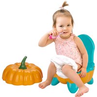 Pumpkin Shaped Training Toilet seat with Splash Guard for Baby Potty | Lightweight and Portable Training seat for Potty