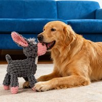Dog Sounding Toy Molar Training Decompress Interactive Bite Resistant Donkey Shape Plush Toys Pet Dog Supplies