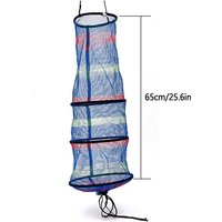 New Portable Fishing Net 3 Layer Round Folding Mesh Trap Fish Basket Collapsible Fishing Net Cage Fish Baskets For Live Fish