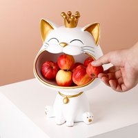 Statue de chat porte-bonheur, Sculpture, décoration de Table, Figurine Miniature, boîte de rangement d'articles divers, salon moderne, bureau, décoration de maison, ornements