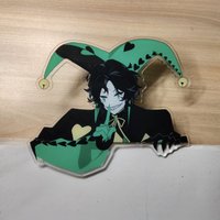2026 New Anime PP folder โThe Freak Circus Harlequin Acrylic Desktop Ornament Decoration Birthday Gift