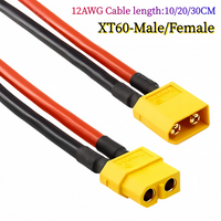 XT60 XT-60 Male/Female Bullet Connectors Cable Plugs With Silicon 12AWG Wire For RC Lipo Battery Quadcopter Multicopter image 4