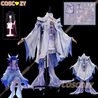 Genshin Impact Columbina Cosplay Costume Wig The Damselette Dress Uniform Metal Prop Eleven Fatui Harbingers Halloween Women