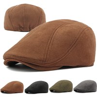Fashion Berets Men Women Spring Autumn Suede Hats Herringbone Flat Cap Classical Artist Painter Hat Male Female Beret Cap Gorras