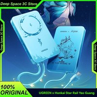 UGREEN X Honkai Star Rail Yao Guang 10000mAh Magnetic Power Bank 45/25W Fast Charging Built-in USB-C Cable With 3C Certification