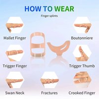 1Set Oval Finger Splint Support Reduce Soreness Waterproof Finger Support Protector Hand Finger Joint Stabilizer for Arthritis