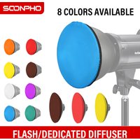 Soonpho 18cm 42cm 55cm Photography Soft Light Diffuser 6 Colors Cloth Filter for Bowens Mount Standard Shade Dish Honeycomb Grid