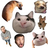 Custom Ugly Pet Pillow with Picture Customized Stuffed Animal Pillows Personalized Funny Photo Dog Cat Face Pillow Gifts for Fri