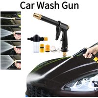 High Pressure Water Gun Car Wash Nozzle Sprayer With Quick Connector Joint Set For Garden Watering Car Wash Car Accessories