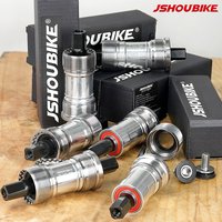 JSHOUBIKE 103-127mm Bike Bottom Bracket Square Taper Crank BSA 68mm Sealed Bearing British Threaded for MTB Road Bike
