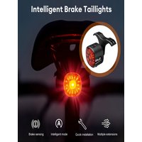 AliExpress TIMOTRAS GL09 Auto Brake Sensing Bicycle Tail Light -USBRechargeable, lP66 Waterproof LED WarningLight for MTB & Road Bike Night Safety