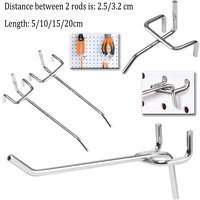 5/10/20Pcs Display Hooks for Perforated Panel Retail Shop Pegboard Storage Racks Shelf Holder Organizer Practical Home Hardware