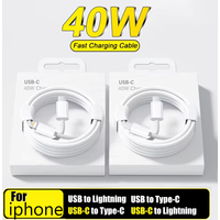 PD 40W USB Cable For iPhone 17 16 11 12 13 14 15 Pro Max 17 Air USB Type C Cable Fast Charging Date Wire Phone Charge Line