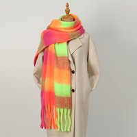 Luxury Plaid Scarf Winter Warm Cashmere Women Long Pashmina Foulard Female Scarves Lady Tassel Shawl Wraps 2025 Design New