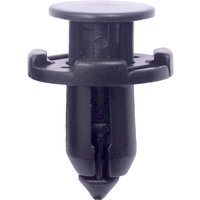 50Pcs Push in 9mm Hole Black Vehicle Car Bumper Door Panel Fender Liner Clips Retainer Plastic Auto Fasteners Rivets Clips