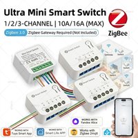 Zigbee Smart DIY Switch Module 1/2/3 Gang Smart Home 10A 16A Relay Automation Breaker For Tuya Smart Life Z2M Alice Need Gateway
