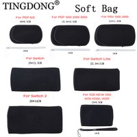 For PSV PSP 1000/2000/3000 PSP Go Soft Protective Carrying Storage Bag Pouch Case For New 3DS Switch/Lite/2 Console