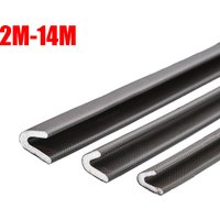 2M-14M V Shape Adhesive Weather Stripping Door Frame Seal PU Foam Window Insulation Anti Collision Soundproof Tool Brown