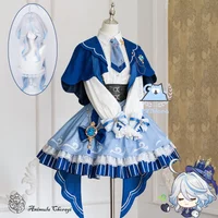 Lolita Cosplay Costume Cos Game Anime Party Uniform Genshin Impact Fontaine Tour Furina De Fontaine Hallowen Play Role