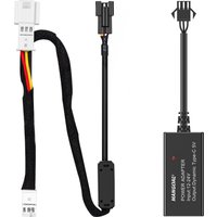 Dash Cam Power Adapter For Mercedes Benz Car Mirror 3-Pin Or 4-Pin Rain Sensor Type-C Mini Micro USB Plug and Play Adapter
