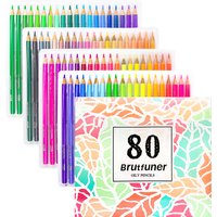 80 Colors Assorted Soft Tone Oil Coloring Pencils in Box Hand Drawing Graffiti Art Student stationery