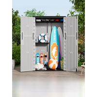 Outdoor Waterproof Sun Protection Garden Courtyard Tool Box Storage Cabinet for Kindergarten Yard Rainproof Organizer