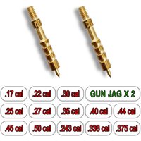 XXLIYA 2PCS Gun Cleaning 7.62mm Patch Holder 5.56mm Brass Jag .22 Cal .40/.45/.30 Caliber Tip Rifle Pistol Hunting Cleaning Kit