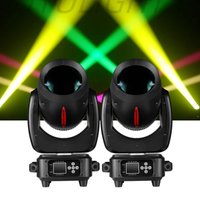 2 pièces de projecteurs LED mobiles à faisceau, spot et zoom de 180W, 11 couleurs, 14 gobos, 14 canaux pour fêtes, KTV, concerts, DJ, disco et divertissement.