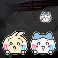 Chiikawa Car wall reflective stickers, decorative stickers, waterproof and sun protection anime laptop sticker