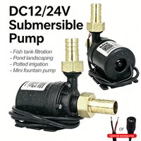 Ultra Quiet Water Pump Mini DC12V/24V Brushless Motor Submersible Aquarium Water Pump Adapter Pond Fountain For Fish Tank Garden