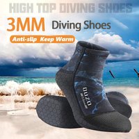 New 3mm Unisex Diving Neoprene Socks Anti Slip Warm Cold-proof Wetsuit Surfing Scuba Snorkeling Water Sports Diving Socks
