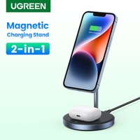 IL Special UGREEN Magnetic Wireless Charger 20W Max 2-in-1 Charging Stand For iPhone 14 Pro Max/iPhone 13/AirPods Fast Charger