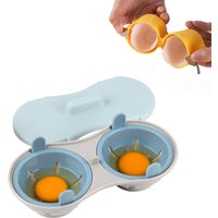 Egg Poacher with Egg Shell Opener Microwave Poached Egg Maker Dishwasher Safe BPA Free Egg Cooker Poached Egg Steamer