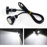 2X 7 Colors Strobe 18 MM Car Eagle Eye DRL Led Daytime Running Lights LED 12V Backup Reversing Parking Signal Automobiles Lamps