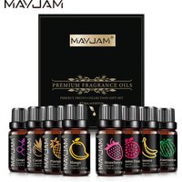 8pcs Gift Set Fruit Fragrance Oils 10ML Humidifier Aromatherapy Diffusers Strawberry Coconut Mango Grape Banana Pineapple Oils