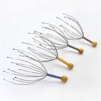 1PC Octopus Head Massager Scalp Relaxation Tool Portable Head Scratcher Stress Relief Hair Massage Claw Random Color