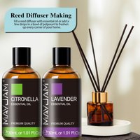 MAYJAM Pure Essential Oil for Reed diffuser Aromatherapy Candles, Lavender Citronella Oregano Aroma Oil for Car's Air Freshener