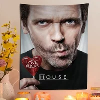 House MD TV Printed Large Wall Tapestry Art Science Fiction Room Home Decor Decor Blanket