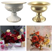 Metal Flower Vase Table Centerpieces Candle Holders Anniversary Wedding Party Decoration Hanging Ornaments Accessories