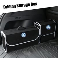 Car Trunk Storage Bag Organizer Sundries Stowing Tidying Box Center Cover For VW Golf 7 MK7 Golf 6 MK6 Tiguan Polo CC B6 Touareg