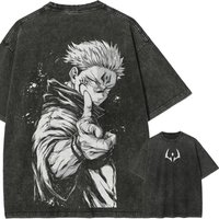 Anime Jujutsu Kaisen Gojo Satoru T Shirts Washed Men Women Cotton T-Shirt High Quality Retro for Men Women Tops Tees 2026 Summer