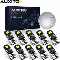 AUXITO 2/10Pcs 194 W5W T10 LED Bulb Ultra Bright Canbus Car Interior Light Parking Signal Lights For Mercedes-Bens Bmw Audi Ford