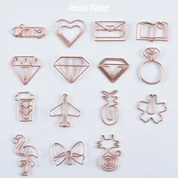 10pcs/set Metal Paperclips Multiple Cartoon Heart Animal Styles Paper Clip Book Scrapbook Planner Page Bookmark Binder Clip