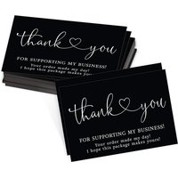 50 Thank You Cards Hot Stamped Thank You Cards Commercial Decoration Stickers Label Cards Gift Packaging Thank You Cards Gift