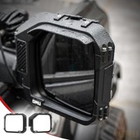 OMU Genesis Series Aluminum Rearview Mirror Rain Shield Frame Rain Eyebrow For Ford Bronco / Bronco Raptor 2021-2026