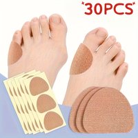 30 Self-Adhesive Fabric Metatarsal Pads, Soft and Smooth Foot Care, Relieve Thickening, Light Beige, Non-Electric Adhesive Pads, Daily Foot Care, Thickened Light Beige Removal Pads | Soft Heel Pads